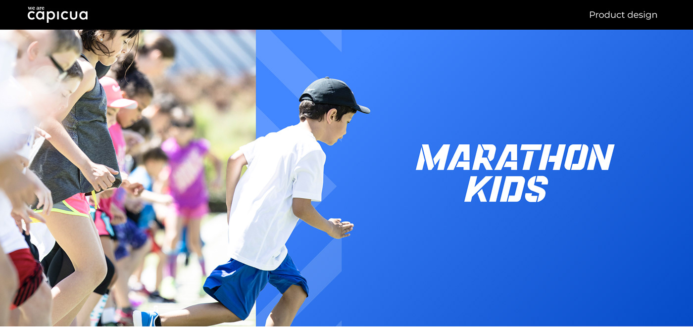 Education exercise Marathon Kids Nike non-profit running school sports web app Website