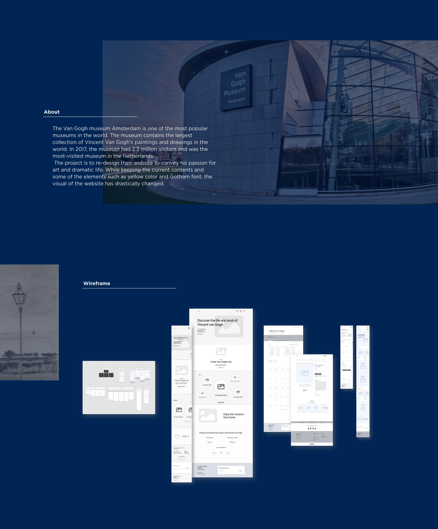 art website e-commerce minimal design motion graphic museum website redesign UI Deisgn van gogh Web Design  Website