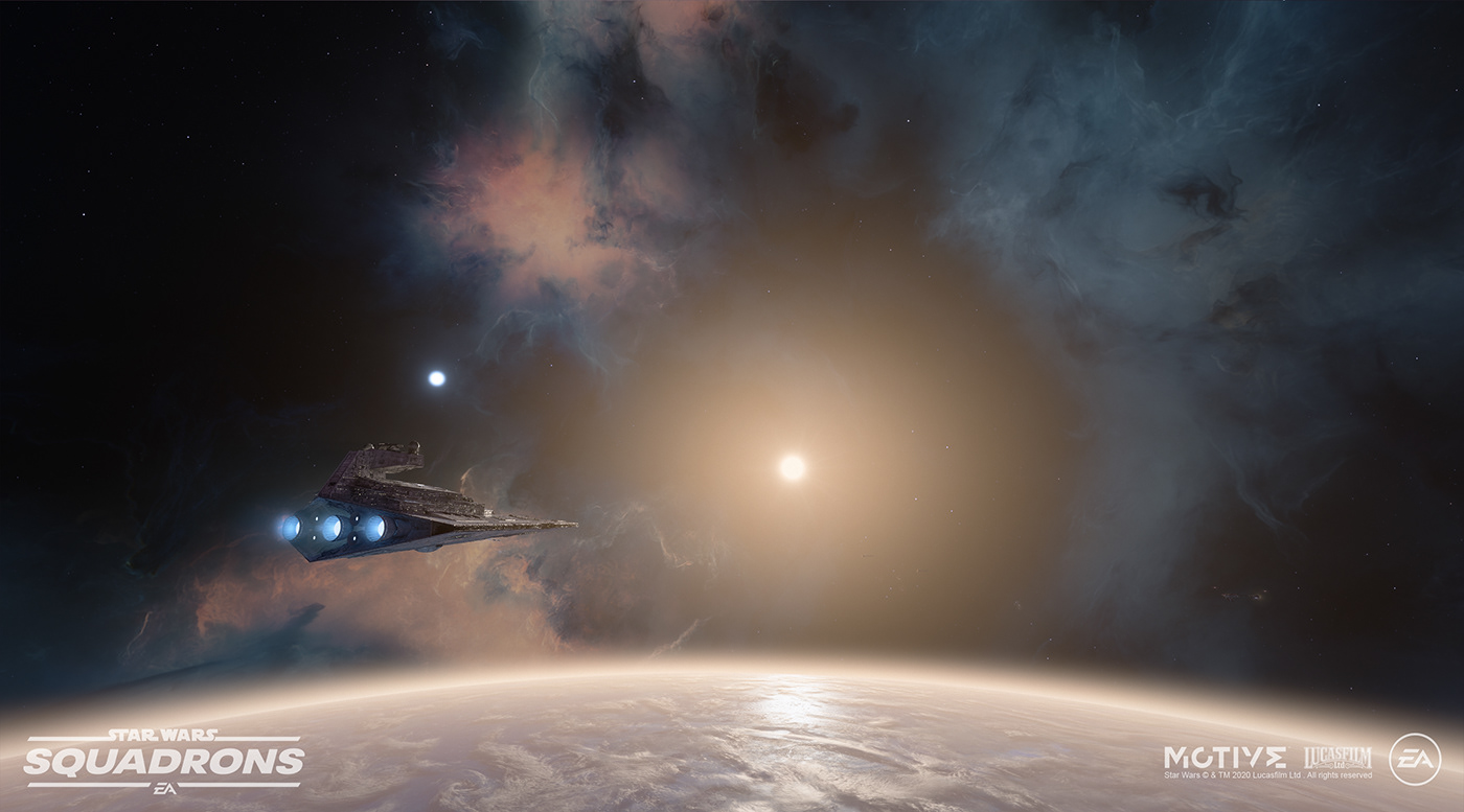 background cosmos eamotive Game Art nebula nebulae particles skybox star wars universe