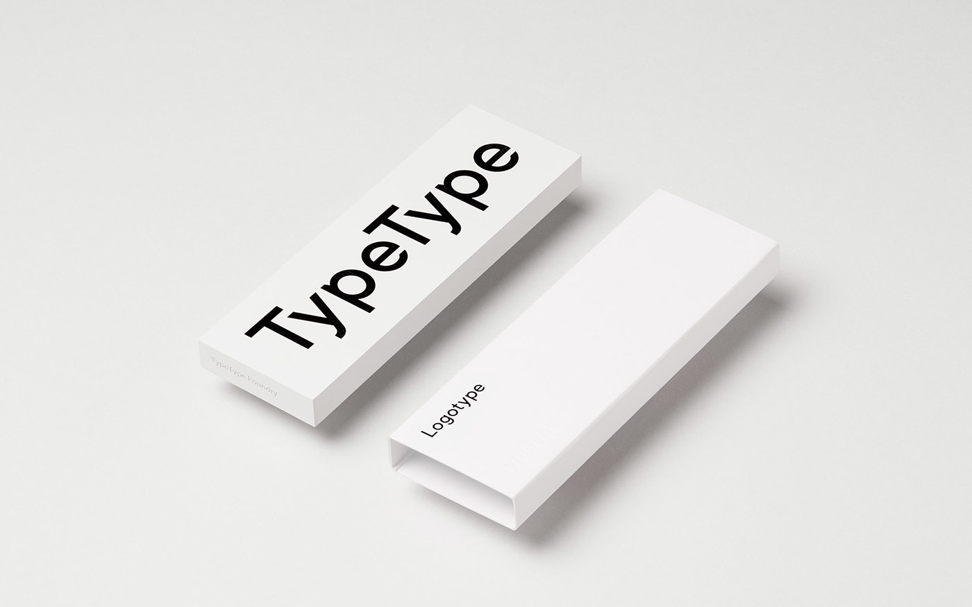 font identity Logotype White black brand catalog deboss card free