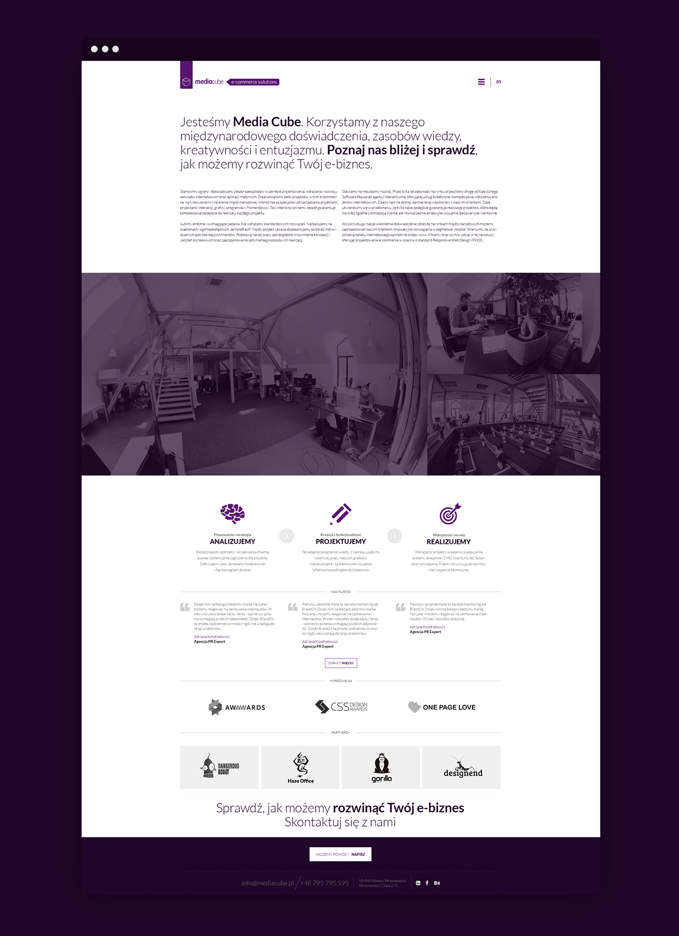 Ecommerce agency minimal Responsive design Website