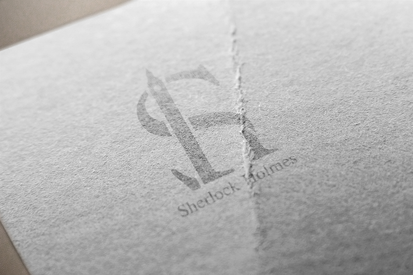 logo Sherlock Holmes Identità di Marca monogramma Logotipo nuovi loghi design stile arte concetto detail monogram Sherlock Holmes Graphix brand identikit 