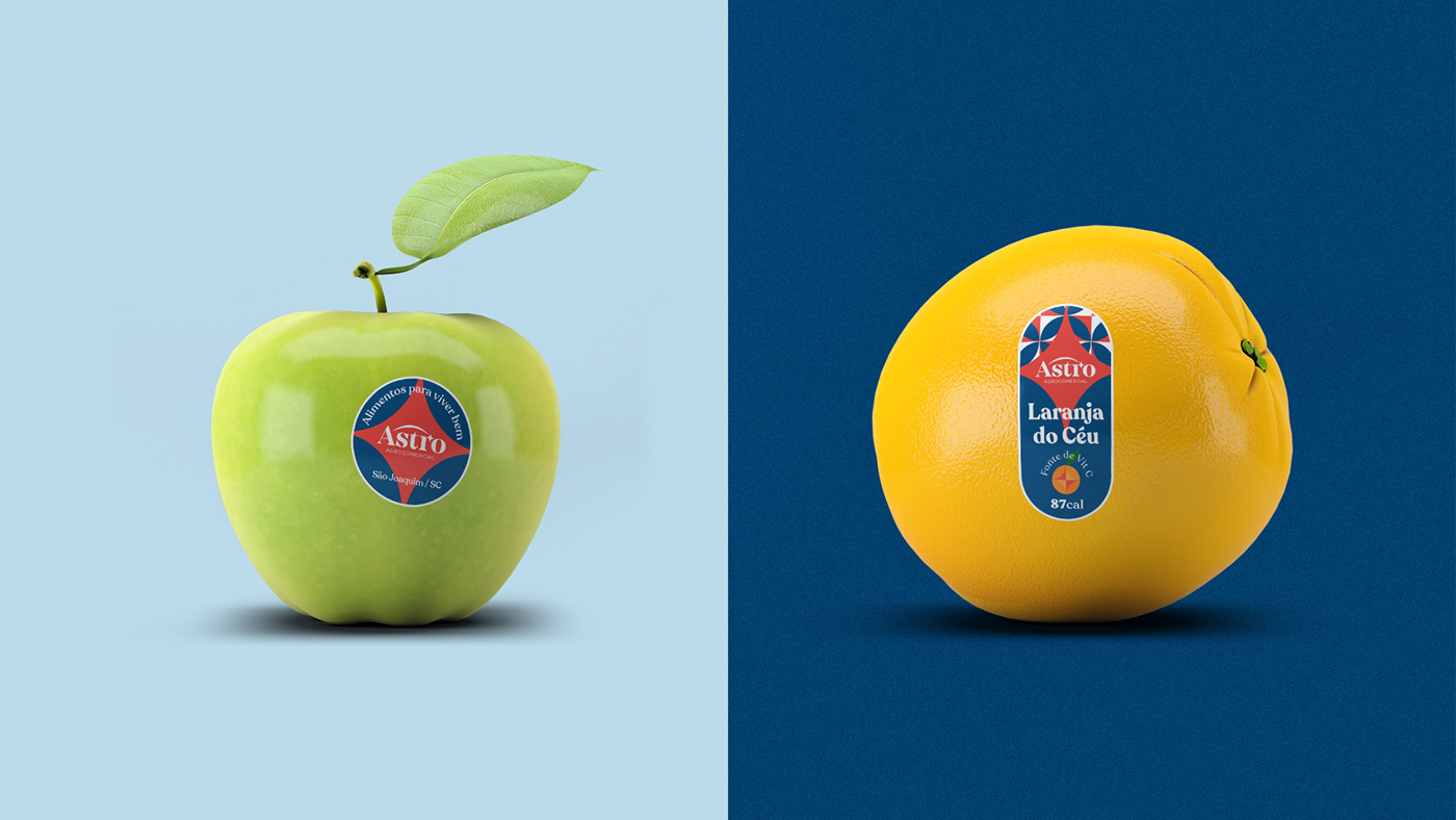 agriculture Agro apple branding  Food  Fruit Packaging star vegetable visual identity