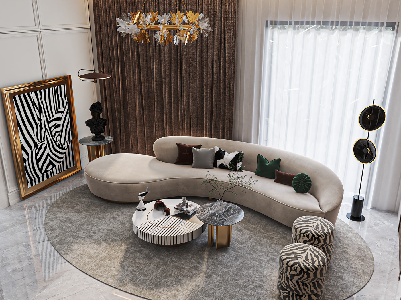 Couch living room interior design  MAJLIS modern reception design Small living room