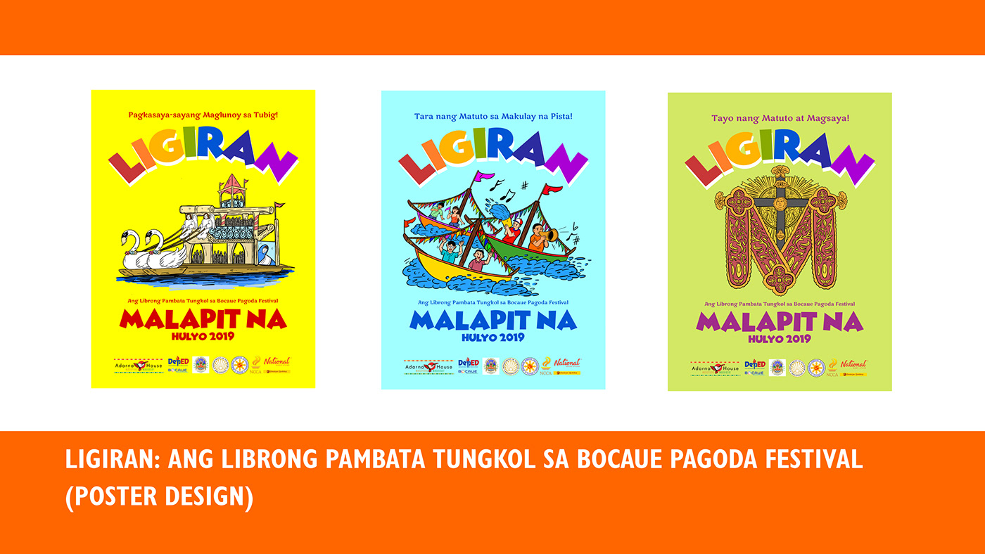 storybook children's book ligiran fluvial parade festival educational ILLUSTRATION  Character design 