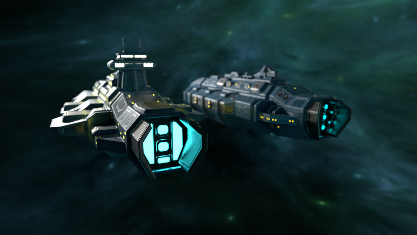 Space battleship Sci Fi