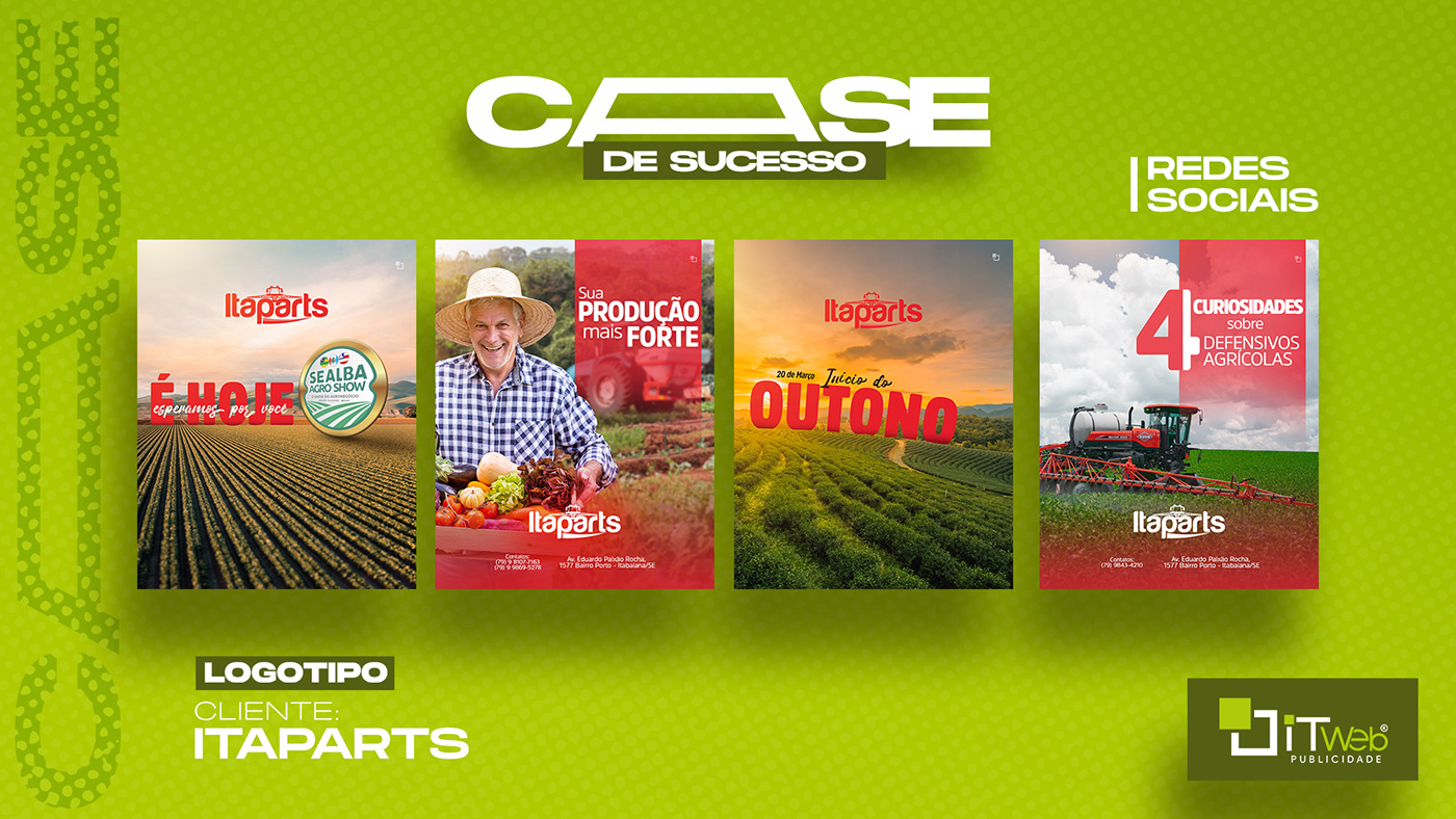 agrícolas design gráfico identidade visual itabaiana Logotipo marca sergipe trator