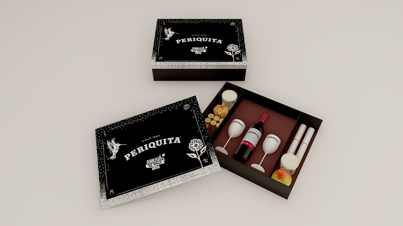 design festa junina kit periquita product produto São João vinho wine