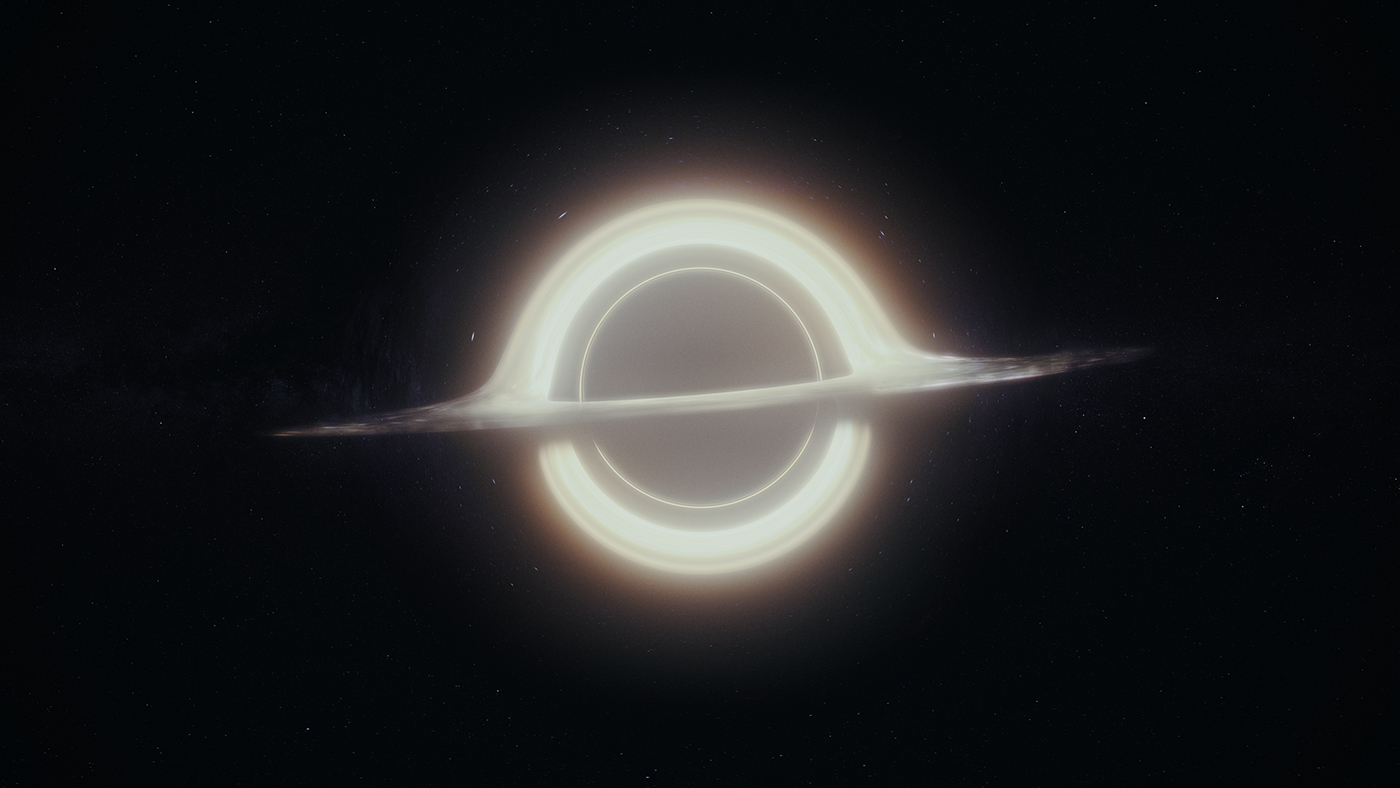 black hole interstellar Space  Render stars sci-fi Project