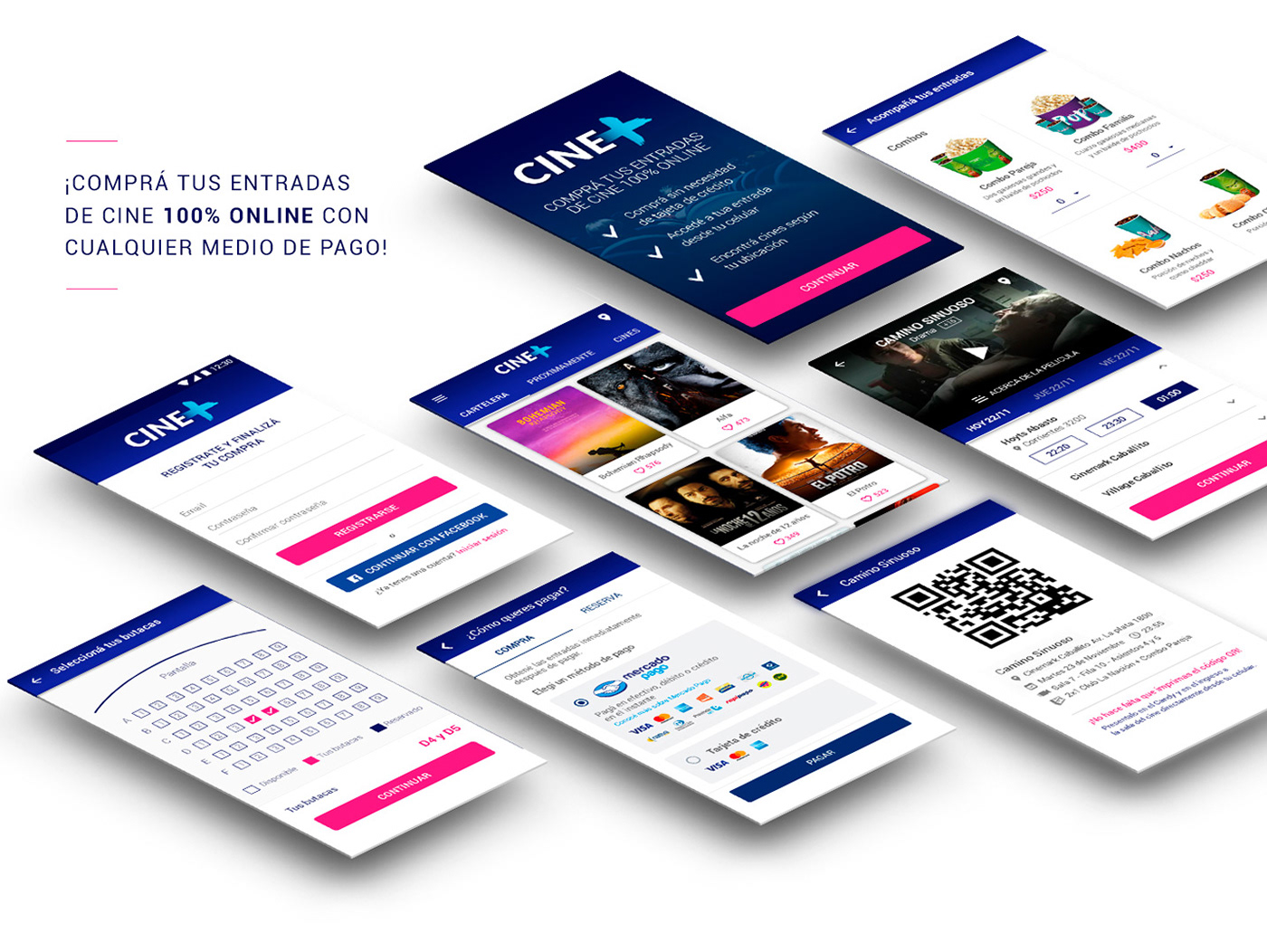Case Study design ux UI research application Mobile Application interactive design app cine