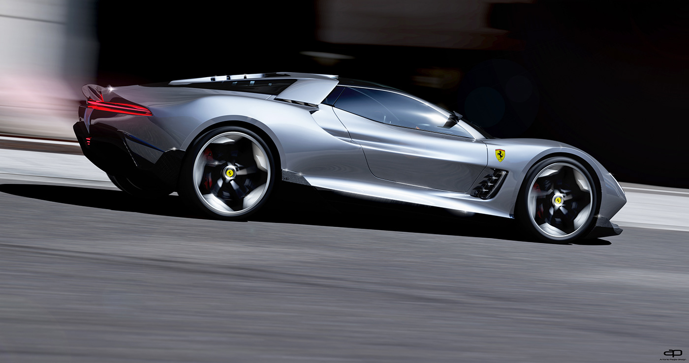 FERRARI cardesign 3D Style Render modelling 3d Photography  car f1 gt