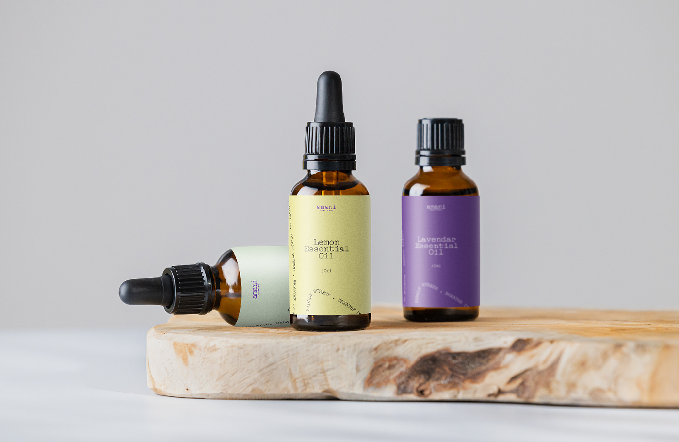Amani Aromatherapy Essential Oil Branding