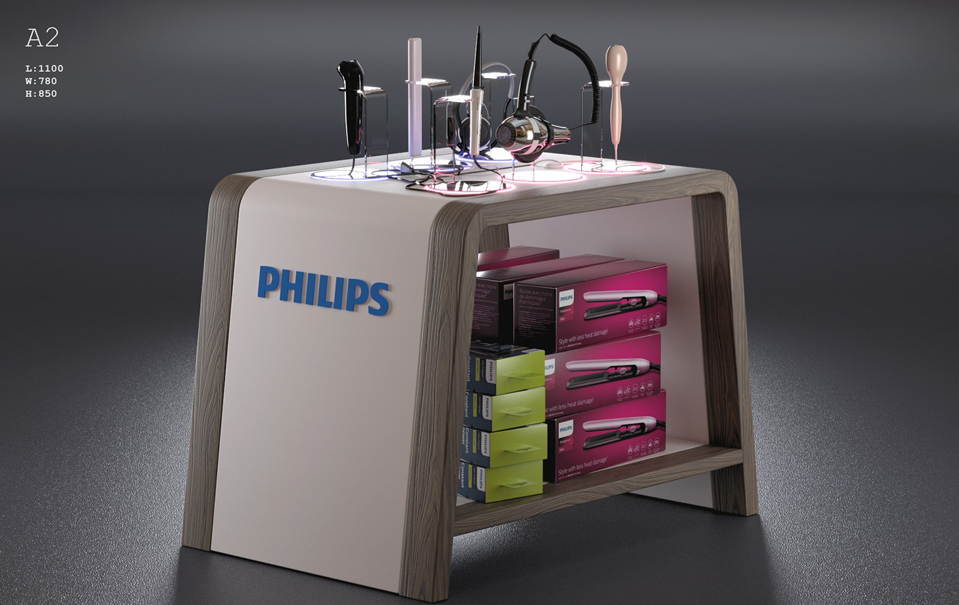 Display Gadget modern posm Render Stand table visualization vray wood