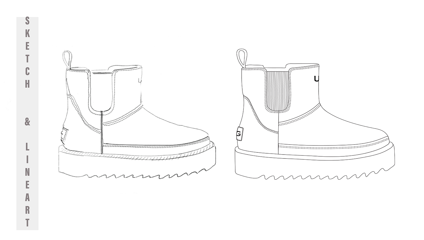 footwear design CAD Design sketching drawing