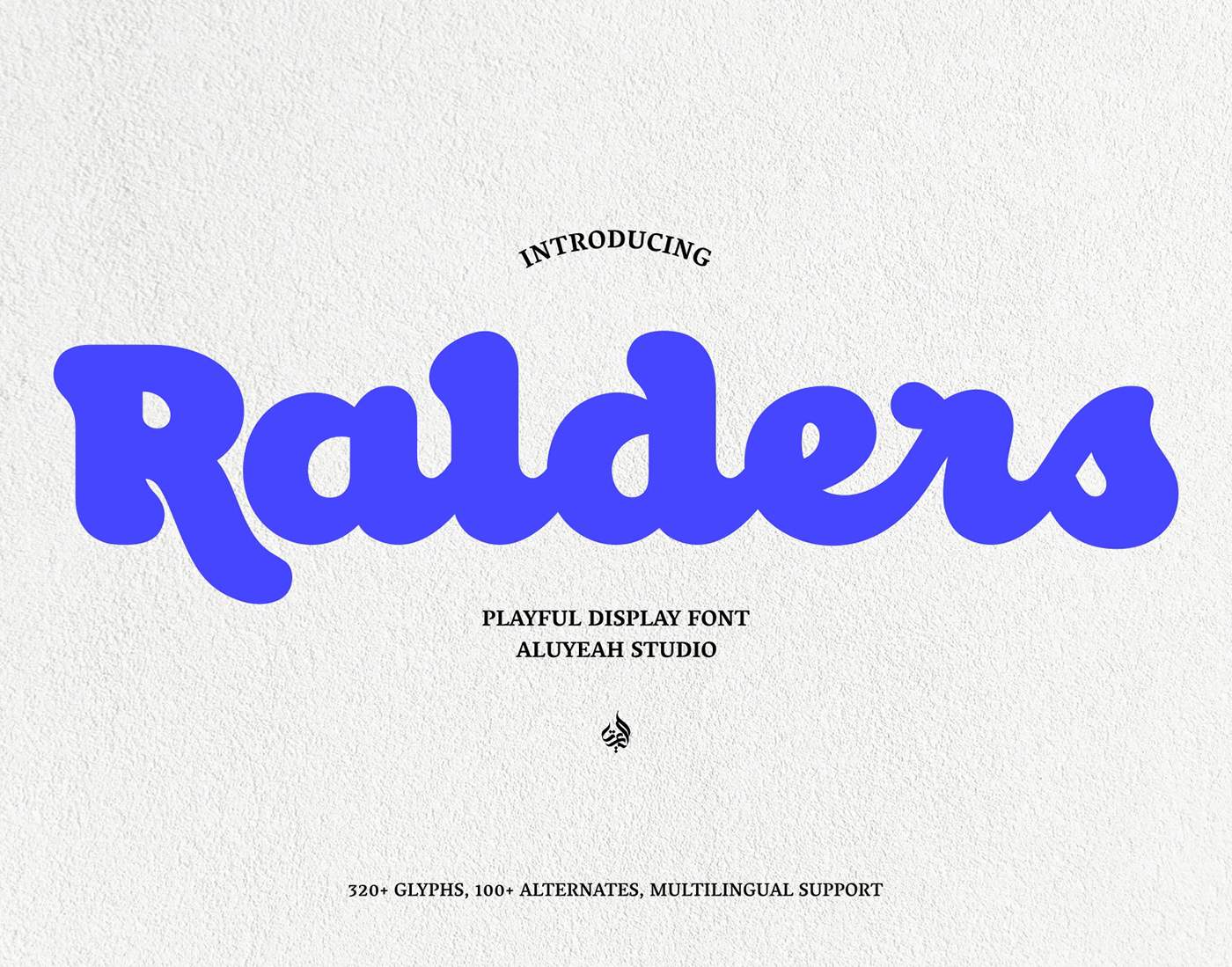 Ralders playful semi cursive display font