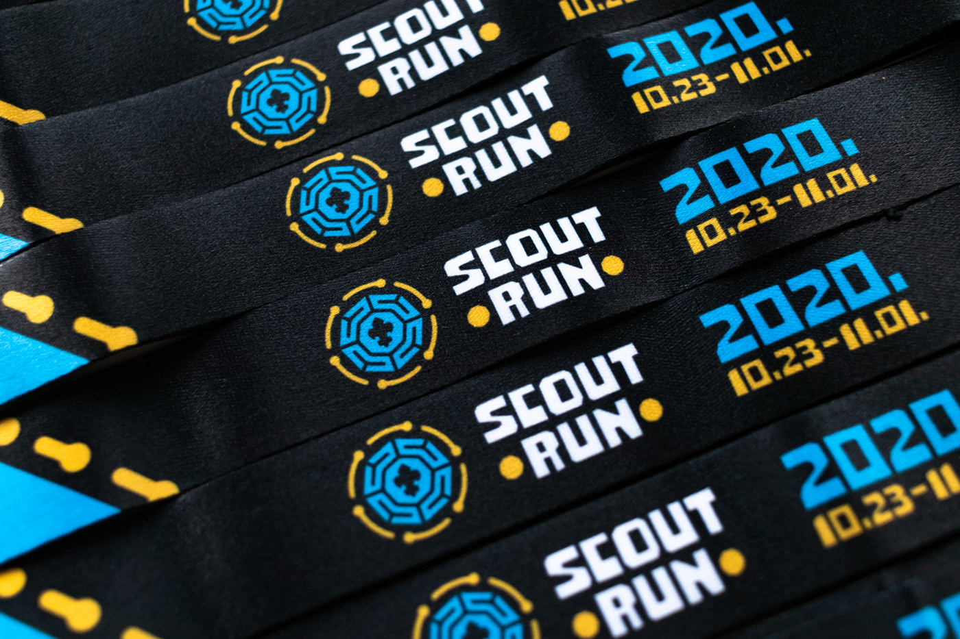 identity logo Medal run running scout scouting scouts