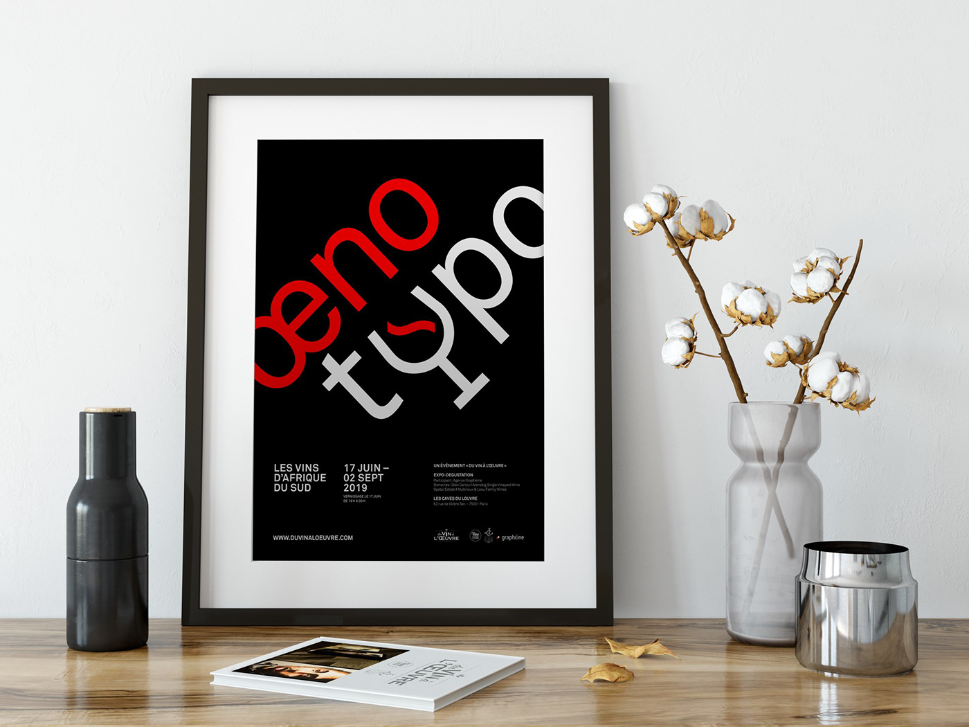 typography   wine Paris louvre graphic design  design poster france beverage south africa