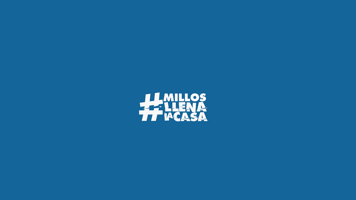 graphic #millosllenalacasa roto branding  Campaña cartel diptongostudio diseño gráfico graphic design  ID identidad millonarios fc Millos poster
