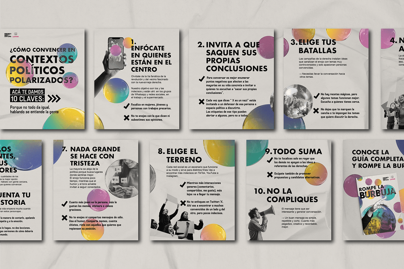Politica argentina fanzine collage editorial Layout print fescol Friedrich Ebert Stiftung