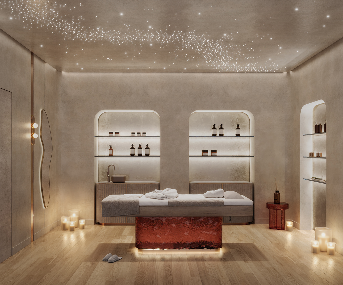 massage Wellness interior design  gold luxury hotel modern relax спа сауна