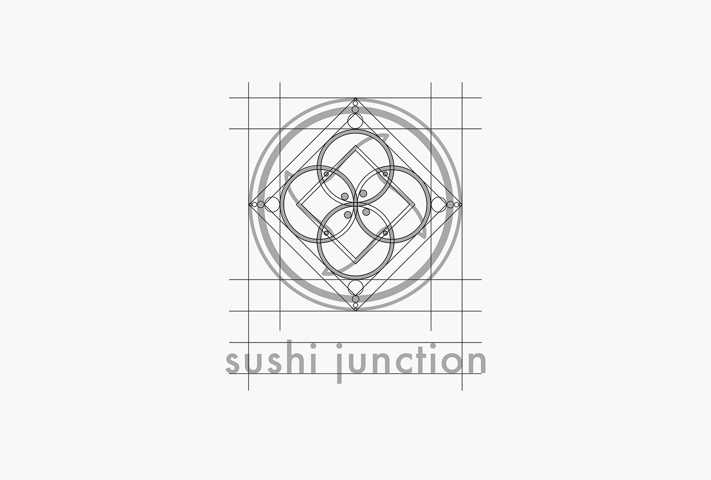 Sushi branding  Food  restaurant japanese modern logo ILLUSTRATION  VI CI
