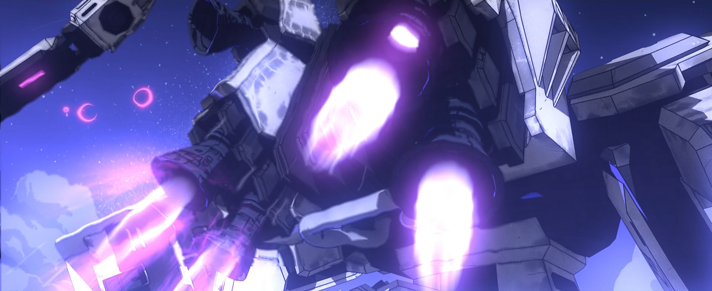 3D animation  cellshading clip Digital Art  Gundam ILLUSTRATION  manga motion design toonshader