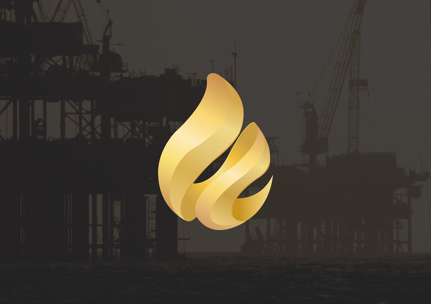 OIL AND GAS Logo Design Corporate Identity gold black elegance premium company CI