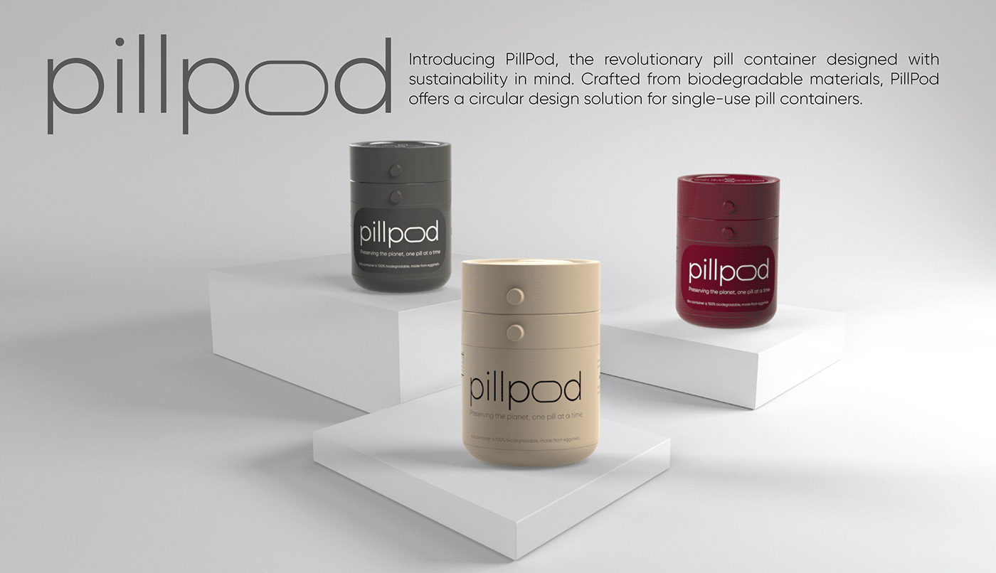 biomaterial recycled plastic sustainablity product renders 3d printing brand identity Logotype