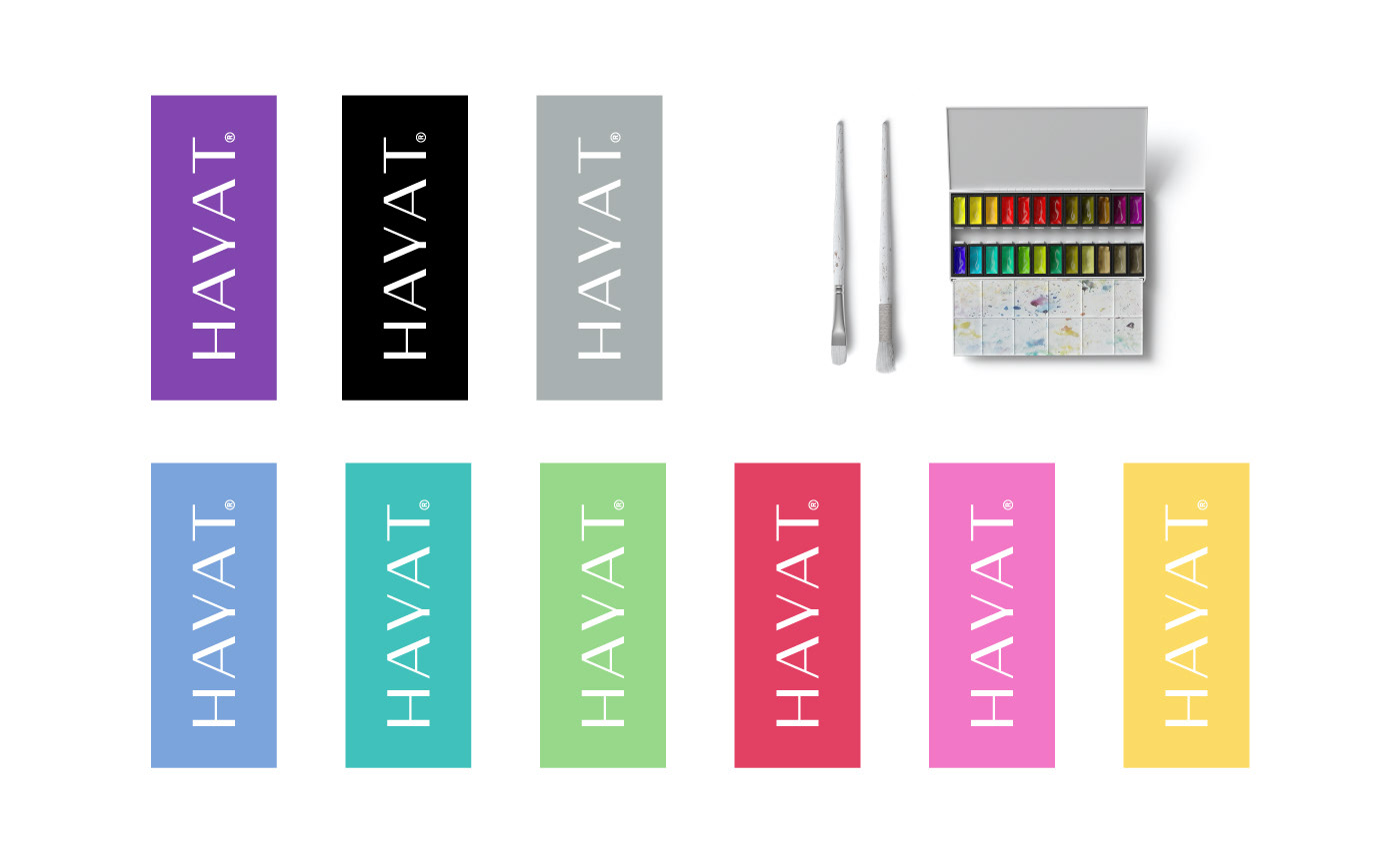 HAYAT logo brand branding  identity Logo Design rebranding mark Stationery