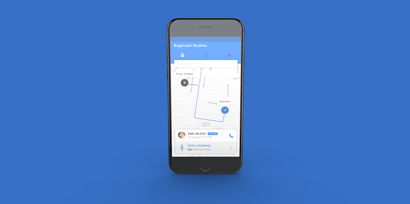 UI ux navigation Uber Transport app shuttle mobility Sustainable corporate