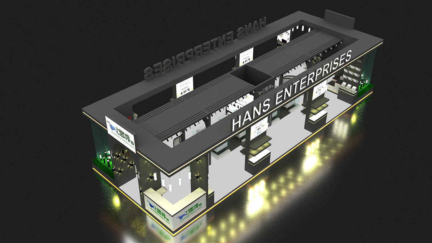 Exhibition Design  booth Stand booth design exhibition stand 3ds max Render vray