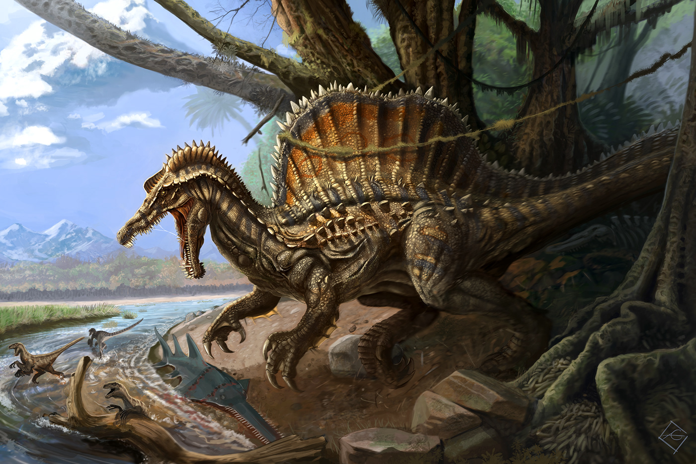 beast Dinosaur photoshop raw spinosaurus