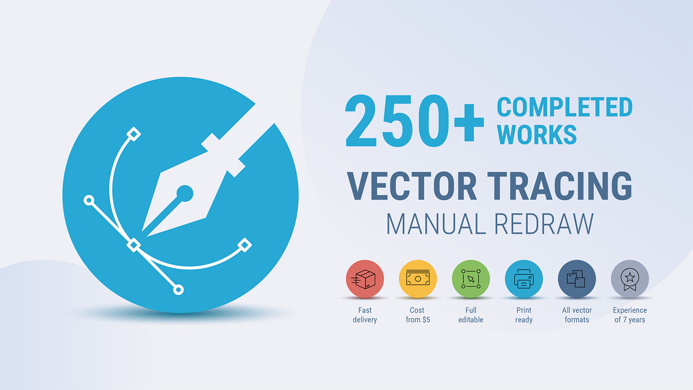I will vectorize your logo, convert image to vector, vector tracing