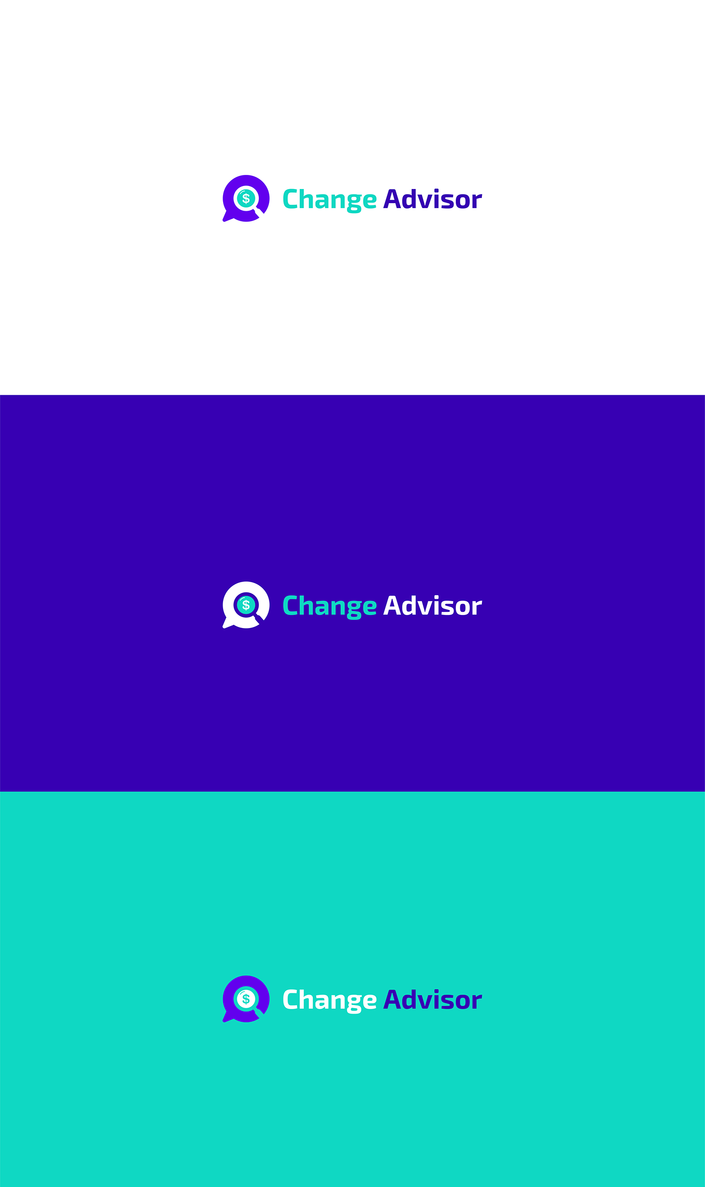Advisor brand identity business Logo Design money Money Changer search vector