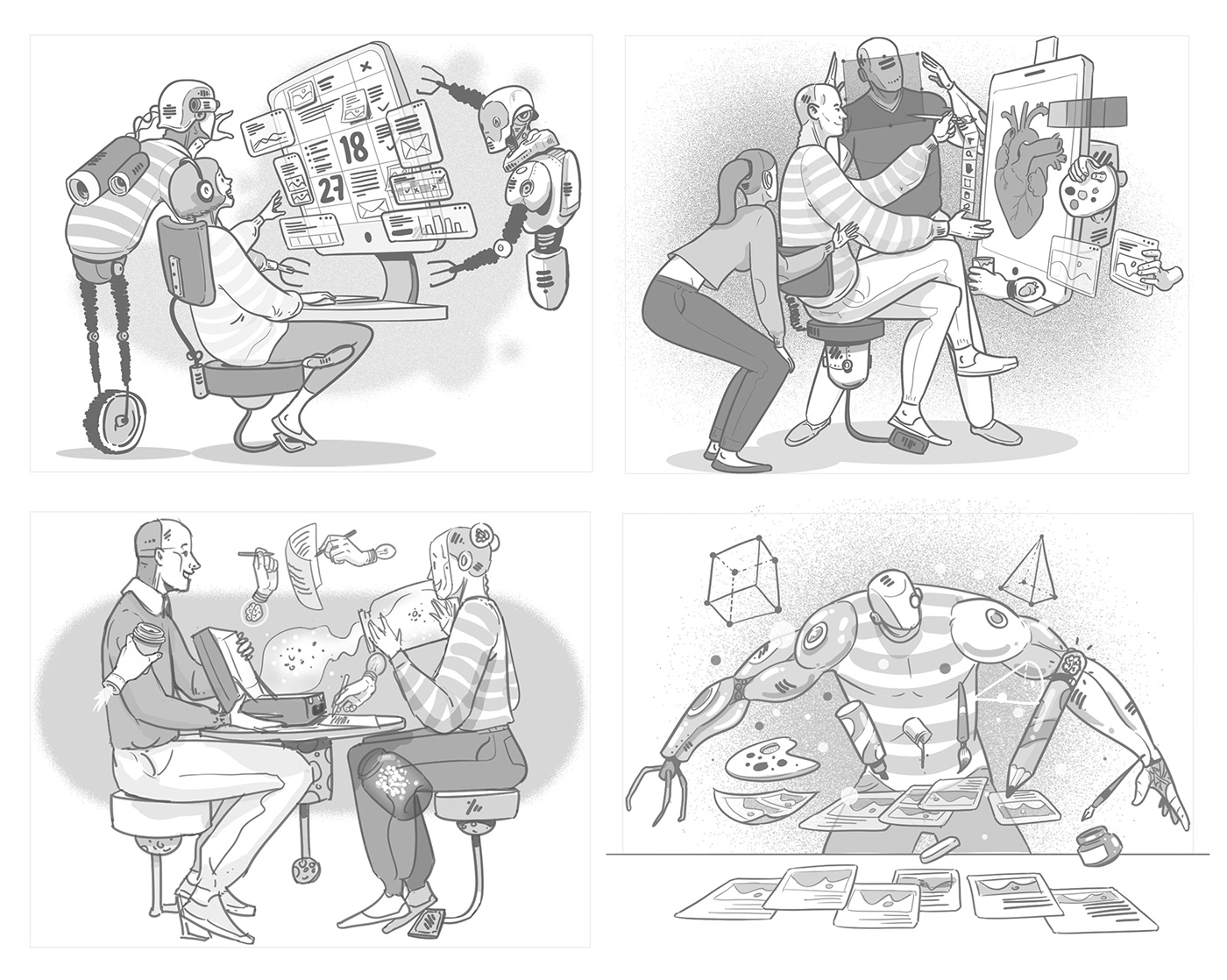 ilustracion ILLUSTRATION  Character design  diseño de personajes ilustración digital digital illustration ui illustration storyboard