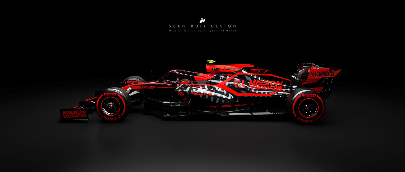 Mission Winnow Lamborghini F1 Concept Livery 3D on Behance