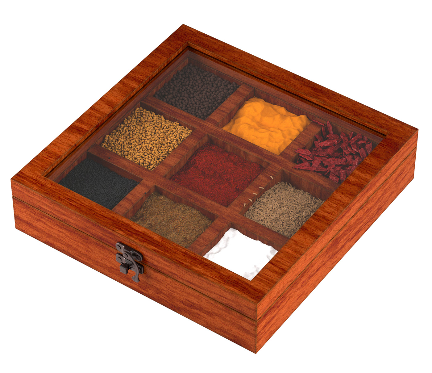 Wooden Box for Spices