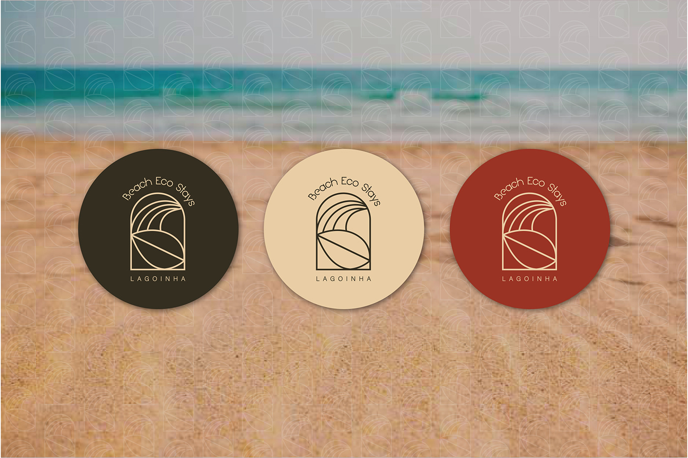 Beach house brand identity hotel identidade visual logo Logo Design Logotipo Pousada