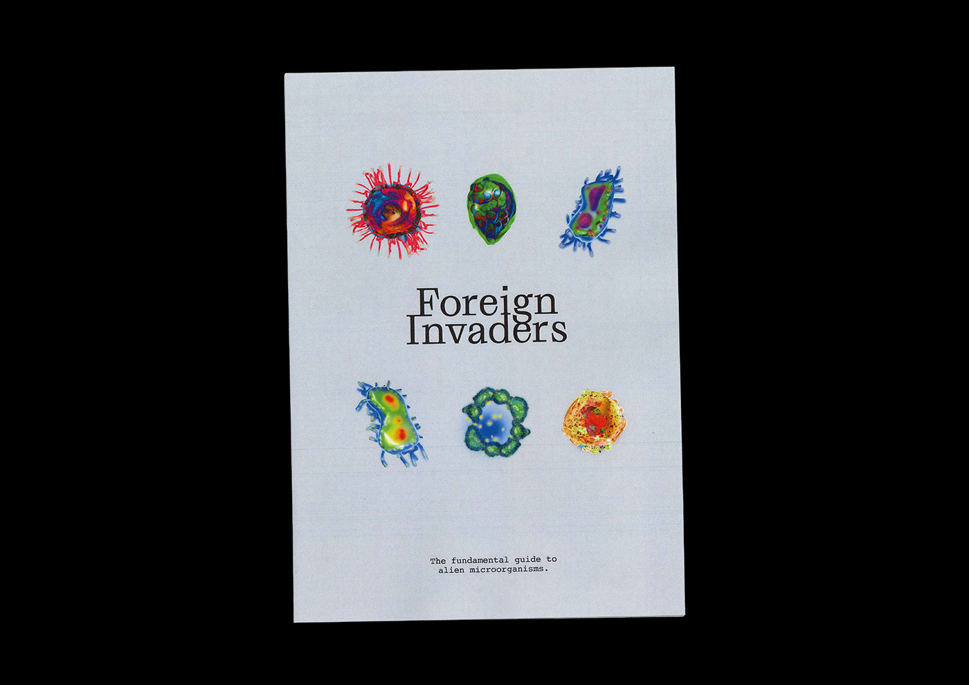 3D Bacteria blender COVID-19 germ neon New Zealand poster science virus