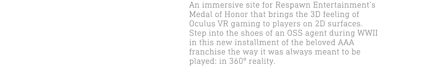 3D design interactive medal of honor Oculus painting   texture vr webgl WWII