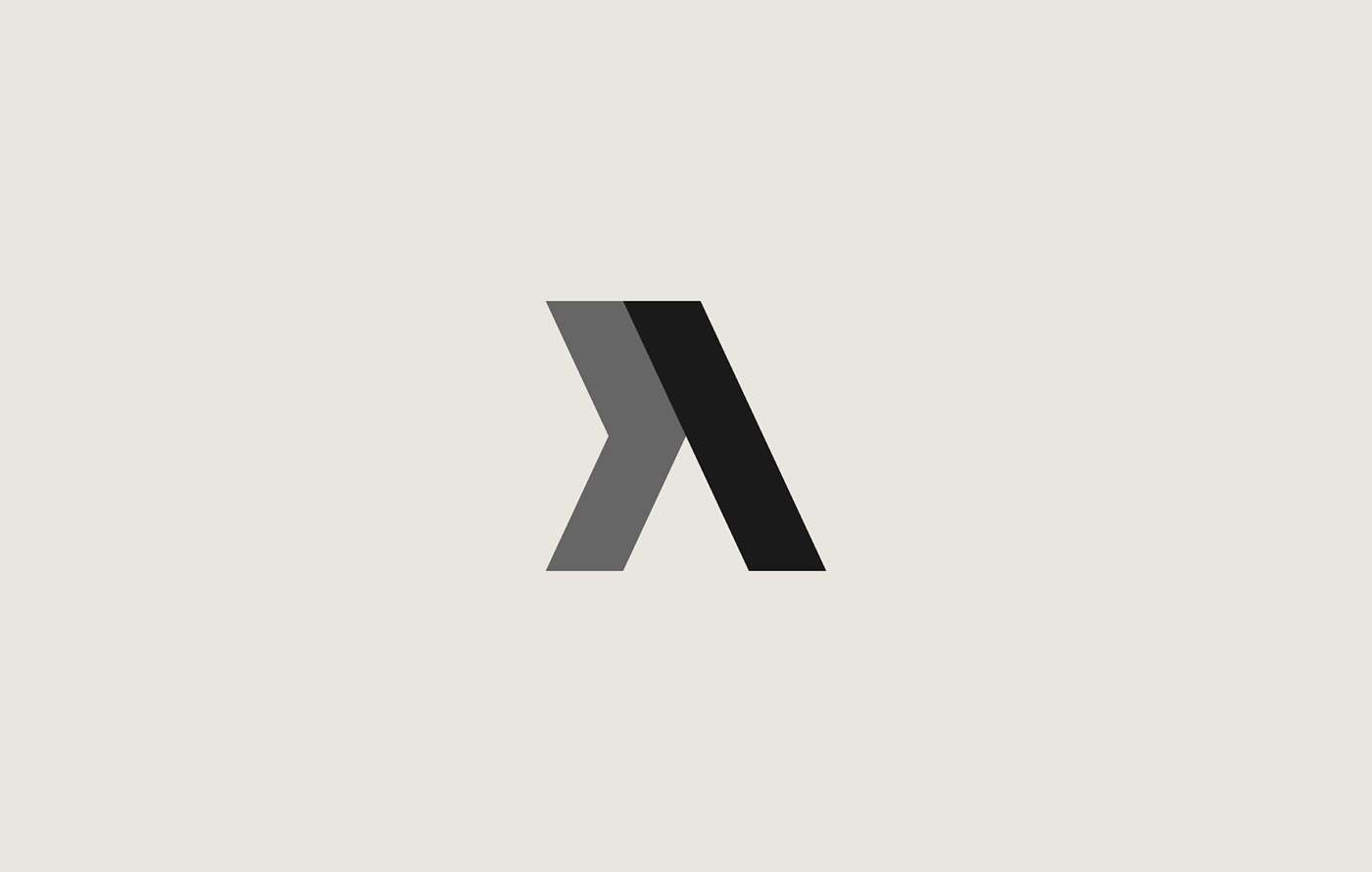 letter A logo made with coding symbols