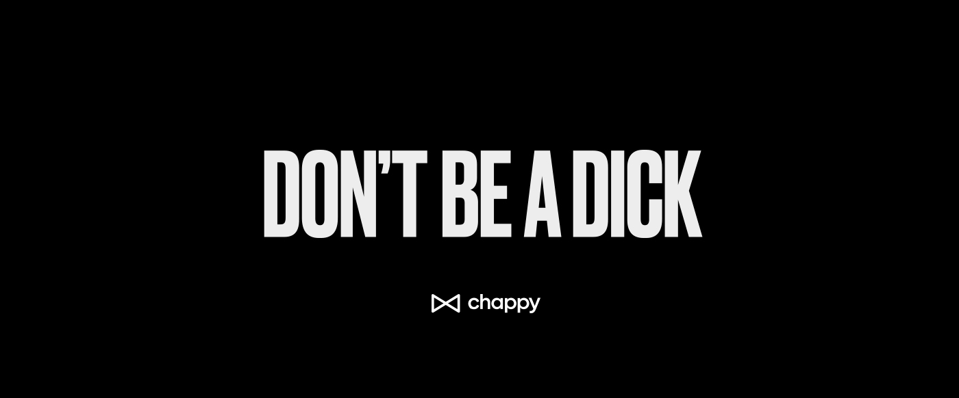 Don't be a dick on Behance