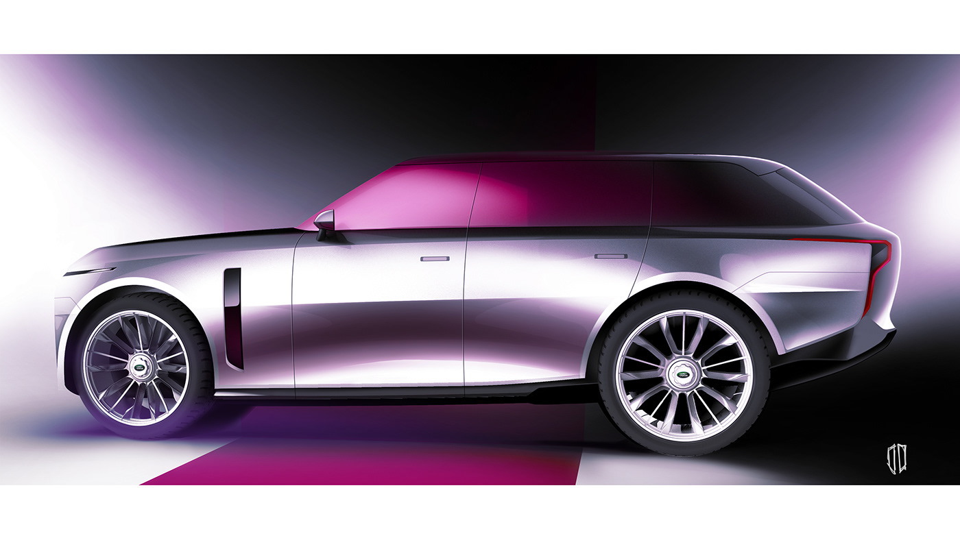 car car design concept car photoshop sketch project car range rover Automotive design Land Rover suv