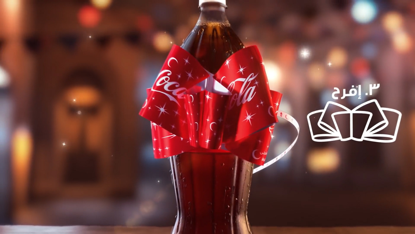 3D ads Advertising  Coca Cola Coca-Cola cocacola cola drink marketing   soft drink