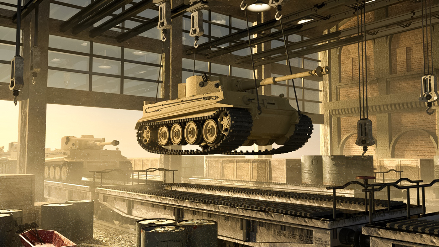 tiger Tank factory ww2