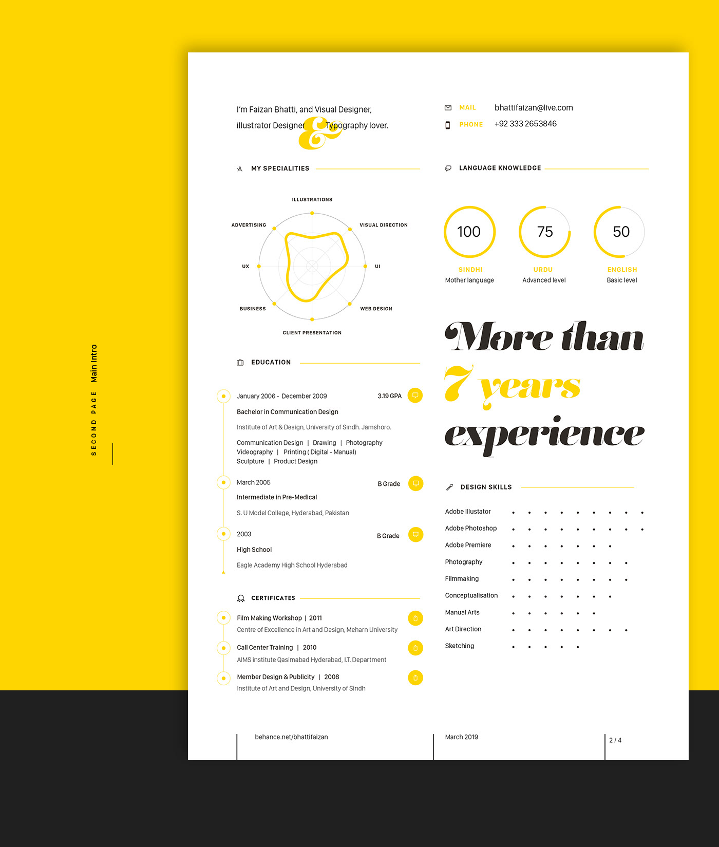 Resume CV templete typography   cv design Designer CV