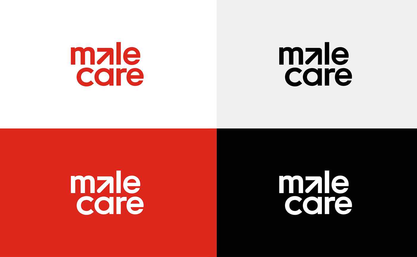 arrow branding  cancer care logo Logotype male red typography   symbol