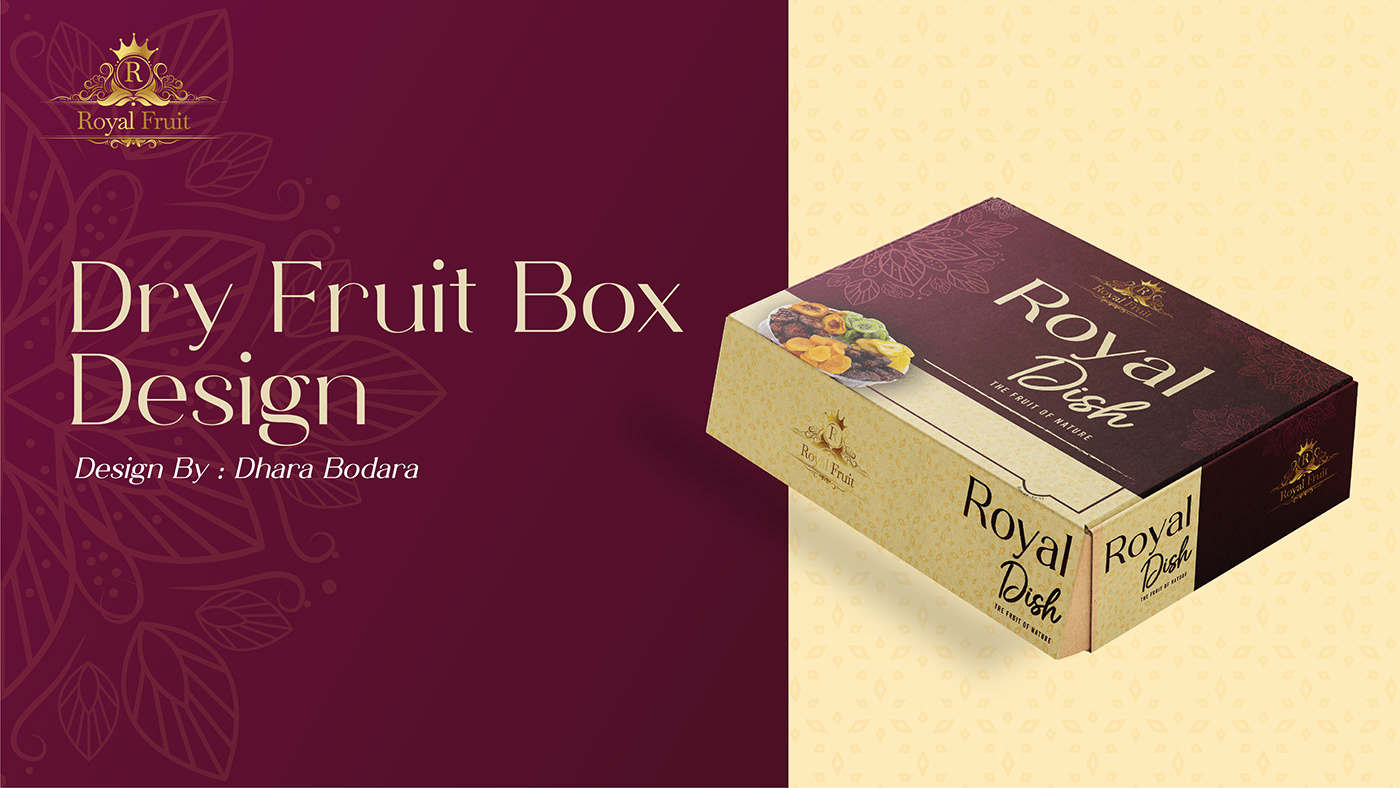 Dry fruits design Graphic Designer boxdesign box design packaging design brand identity Logo Design adobe illustrator Dry fruit Box