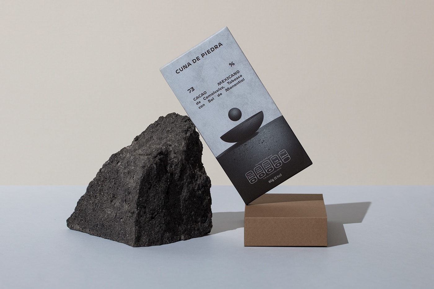Packaging packagingdesign branding  identity mexico brand chocolate chocolatebar stone Food 