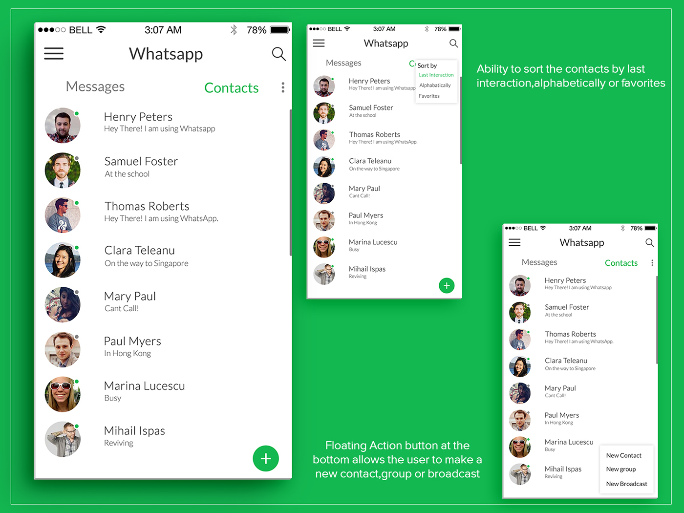 WhatsApp redesign RedesignConcept UI ux whatsappredesign chatui design